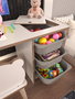Hanah Home Soho Escritorio de Estudio Blanco y Gris